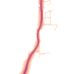 Daytime road noise heatmap for BN5 9TP