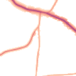 Daytime road noise heatmap for BN5 9TR