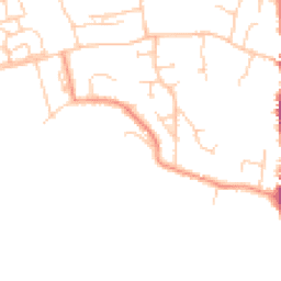 Daytime road noise heatmap for BN5 9TW