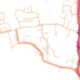 Daytime road noise heatmap for BN5 9TX