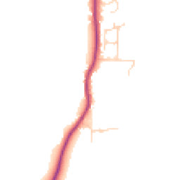 Daytime road noise heatmap for BN5 9XE
