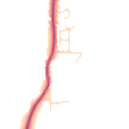 Daytime road noise heatmap for BN5 9YD