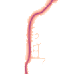 Daytime road noise heatmap for BN5 9YS