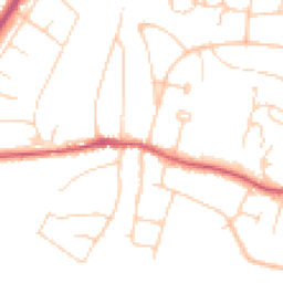 Daytime road noise heatmap for BN6 8AB