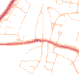 Daytime road noise heatmap for BN6 8AD