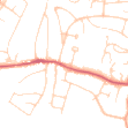 Daytime road noise heatmap for BN6 8AG