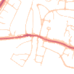 Daytime road noise heatmap for BN6 8AP