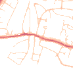 Daytime road noise heatmap for BN6 8AR