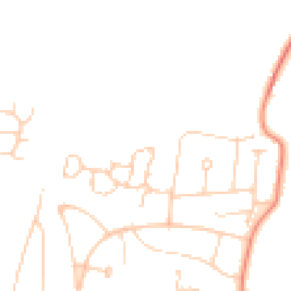 Daytime road noise heatmap for BN6 8AZ