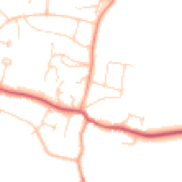 Daytime road noise heatmap for BN6 8BA