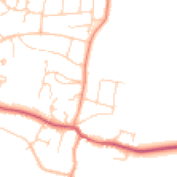 Daytime road noise heatmap for BN6 8BB