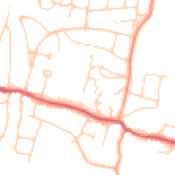 Daytime road noise heatmap for BN6 8BL