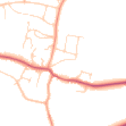Daytime road noise heatmap for BN6 8BN