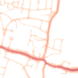 Daytime road noise heatmap for BN6 8BP