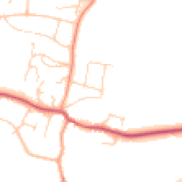 Daytime road noise heatmap for BN6 8BQ
