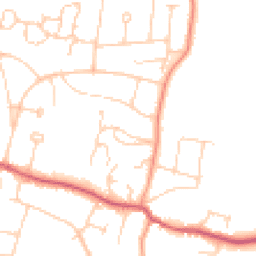 Daytime road noise heatmap for BN6 8BS