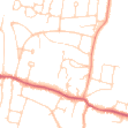 Daytime road noise heatmap for BN6 8BT