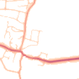 Daytime road noise heatmap for BN6 8BW