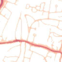 Daytime road noise heatmap for BN6 8DB