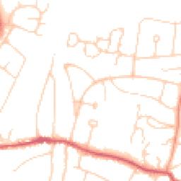 Daytime road noise heatmap for BN6 8DE