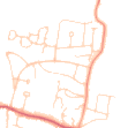 Daytime road noise heatmap for BN6 8DG