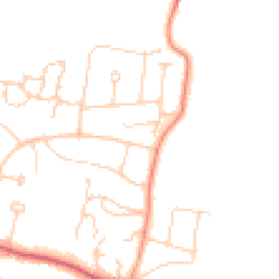 Daytime road noise heatmap for BN6 8DH