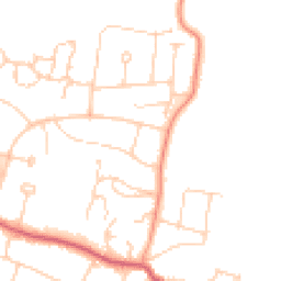 Daytime road noise heatmap for BN6 8DJ