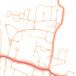 Daytime road noise heatmap for BN6 8DL