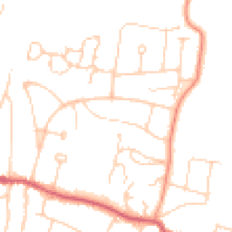 Daytime road noise heatmap for BN6 8DP