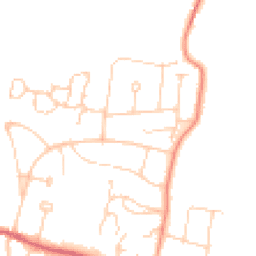 Daytime road noise heatmap for BN6 8DQ