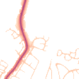 Daytime road noise heatmap for BN6 8ED