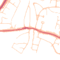 Daytime road noise heatmap for BN6 8FL