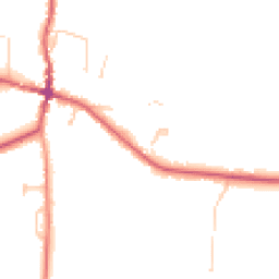 Daytime road noise heatmap for BN6 8FN