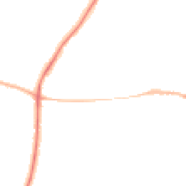 Night-time road noise heatmap for BN6 8JQ