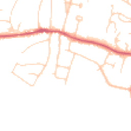 Daytime road noise heatmap for BN6 8LQ