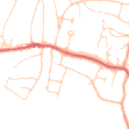 Daytime road noise heatmap for BN6 8LW