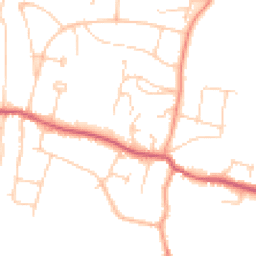 Daytime road noise heatmap for BN6 8QY
