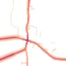 Daytime road noise heatmap for BN6 8SX