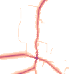 Daytime road noise heatmap for BN6 8TD