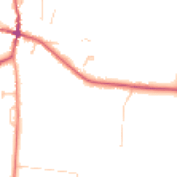 Daytime road noise heatmap for BN6 8UB