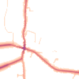 Daytime road noise heatmap for BN6 8UH