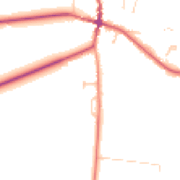 Daytime road noise heatmap for BN6 8UT
