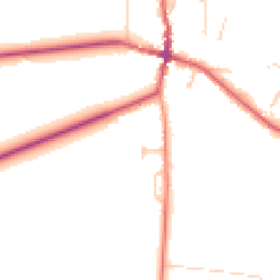 Daytime road noise heatmap for BN6 8UU
