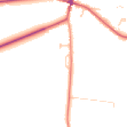 Daytime road noise heatmap for BN6 8UX