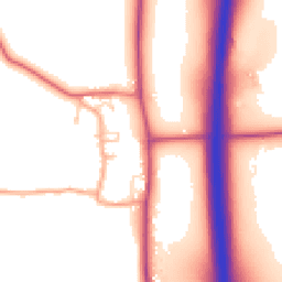 Daytime road noise heatmap for BN6 9BN