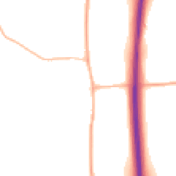 Night-time road noise heatmap for BN6 9BN