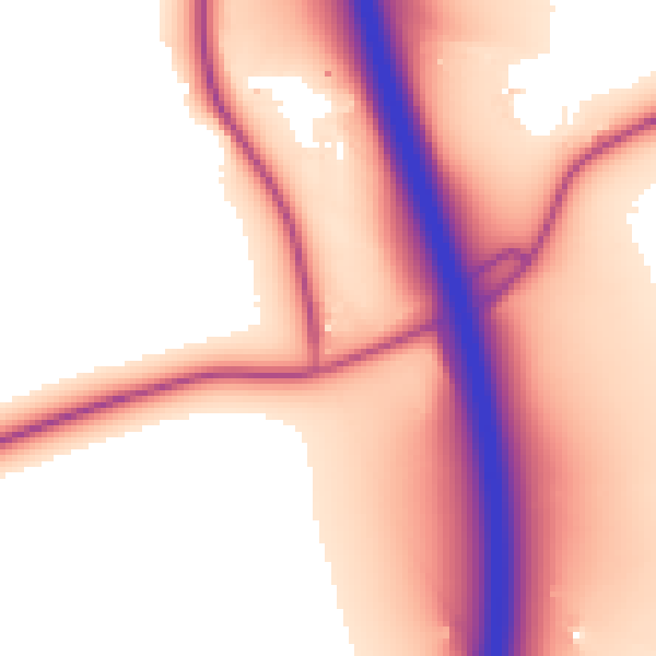 Daytime road noise heatmap for BN6 9BP
