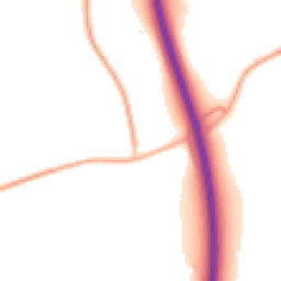 Night-time road noise heatmap for BN6 9BP