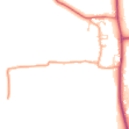 Daytime road noise heatmap for BN6 9BZ