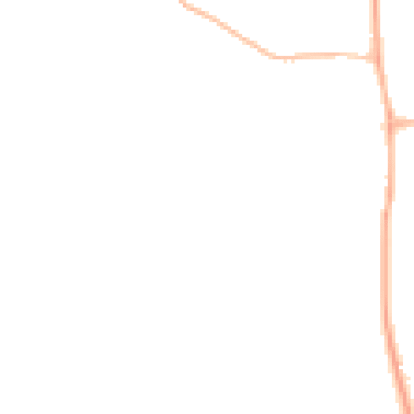 Night-time road noise heatmap for BN6 9BZ